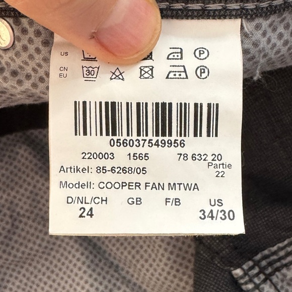 BRAX Feel Good Men's Cooper Casual Patterned Dress Pant Black Size Tag: 34/30 - Picture 7 of 13